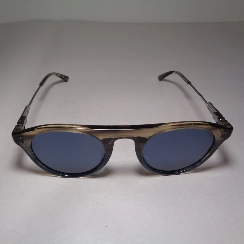 Calvin Klein CK20701S Taupe Blue Horn New Men's Sunglasses